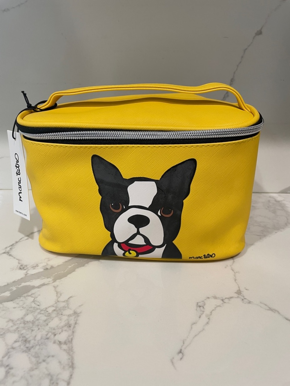 Marc Tetro Yellow 'My Boston' Cosmetic Pouch Set of 2 - Picture 5 of 12
